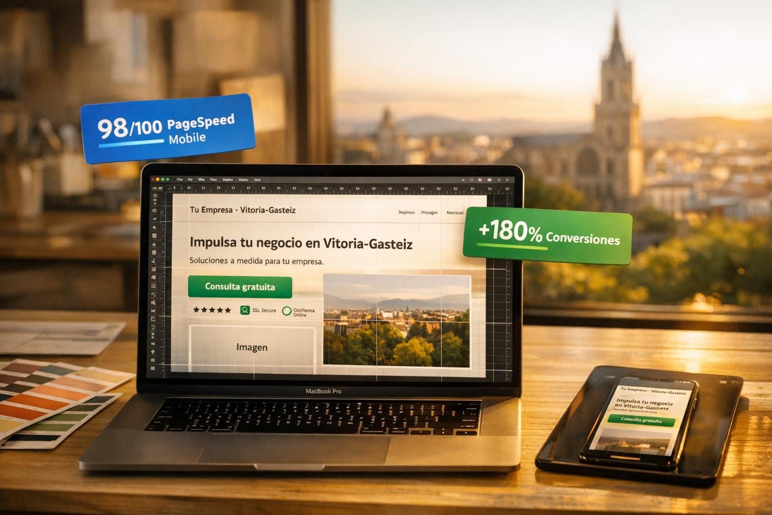 Diseño Web en Vitoria-Gasteiz — Diseño Web Profesional en Vitoria-Gasteiz — Páginas que Convierten