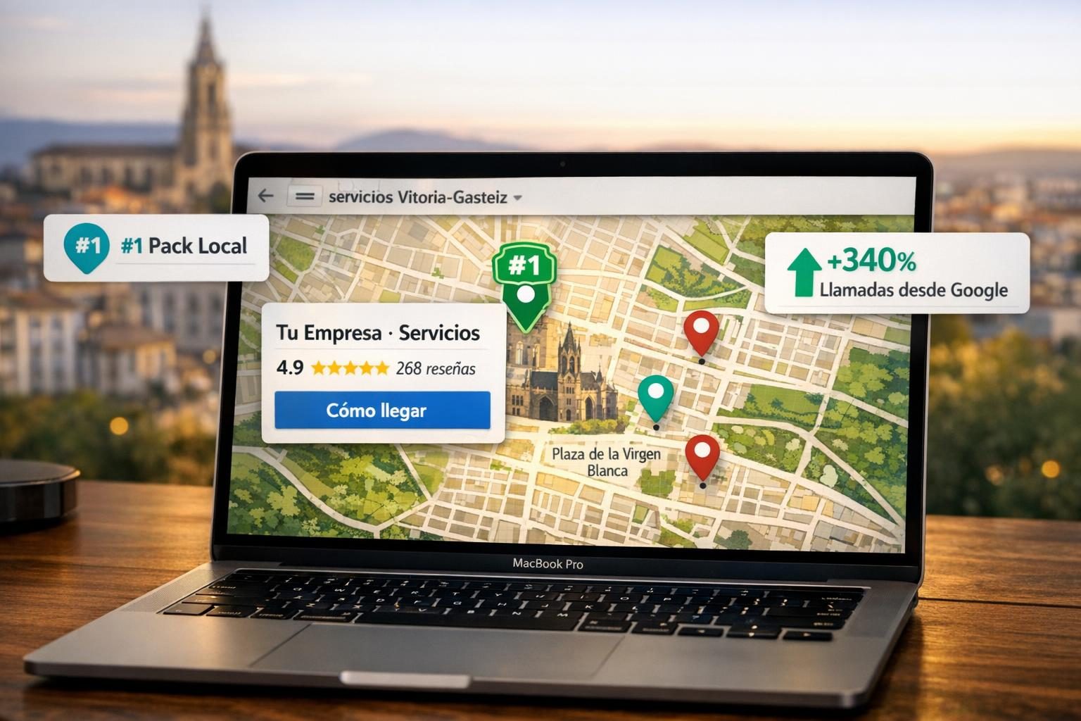 SEO Local en Vitoria-Gasteiz — Top 3 Google Maps Pack Local para tu negocio en Vitoria-Gasteiz